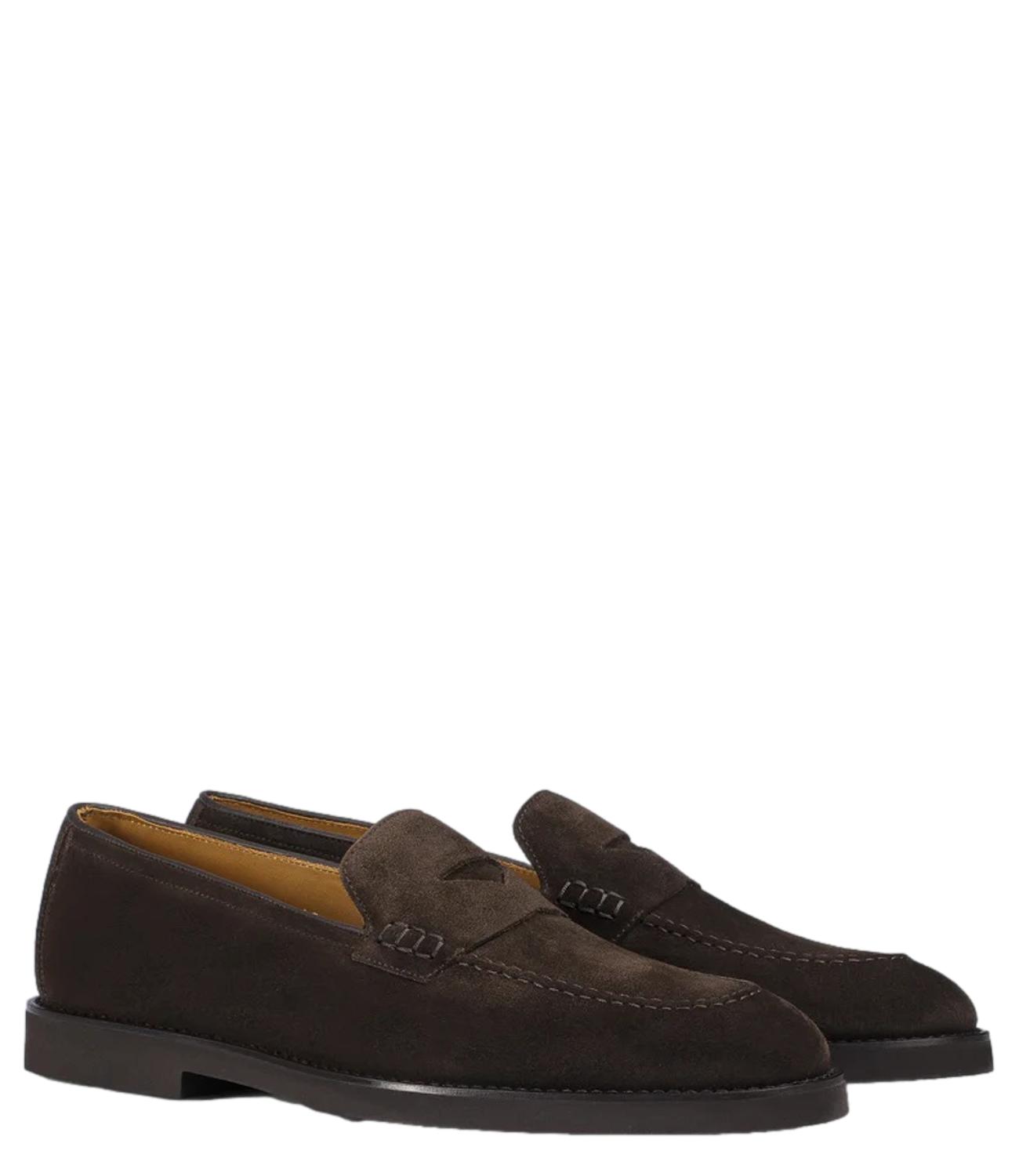Mocassino Penny Adler in suede marrone