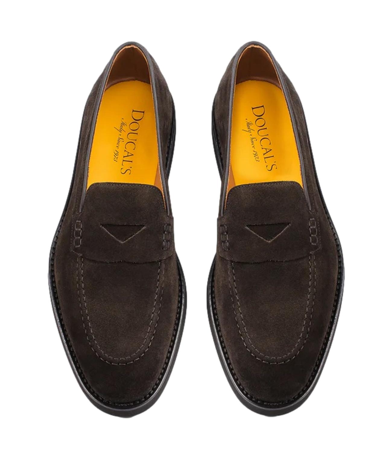 Mocassino Penny Adler in suede marrone