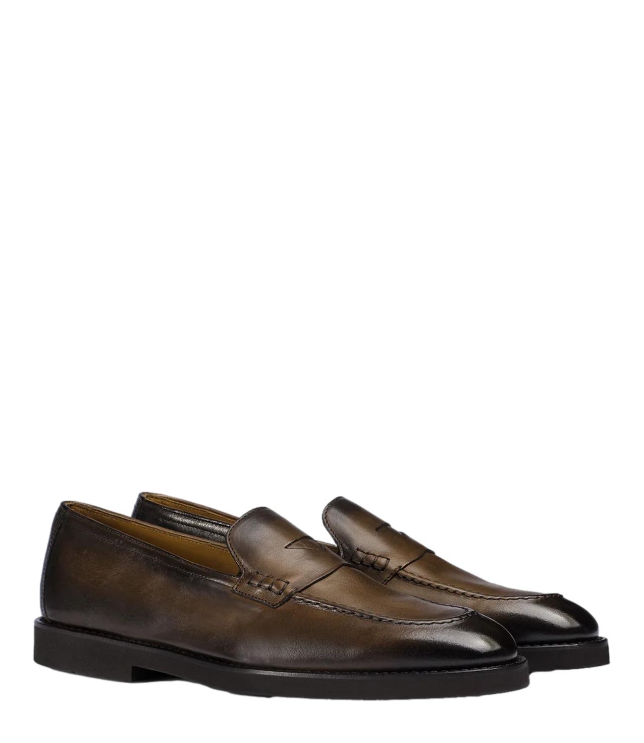 Doucal's Mocassino in pelle marrone