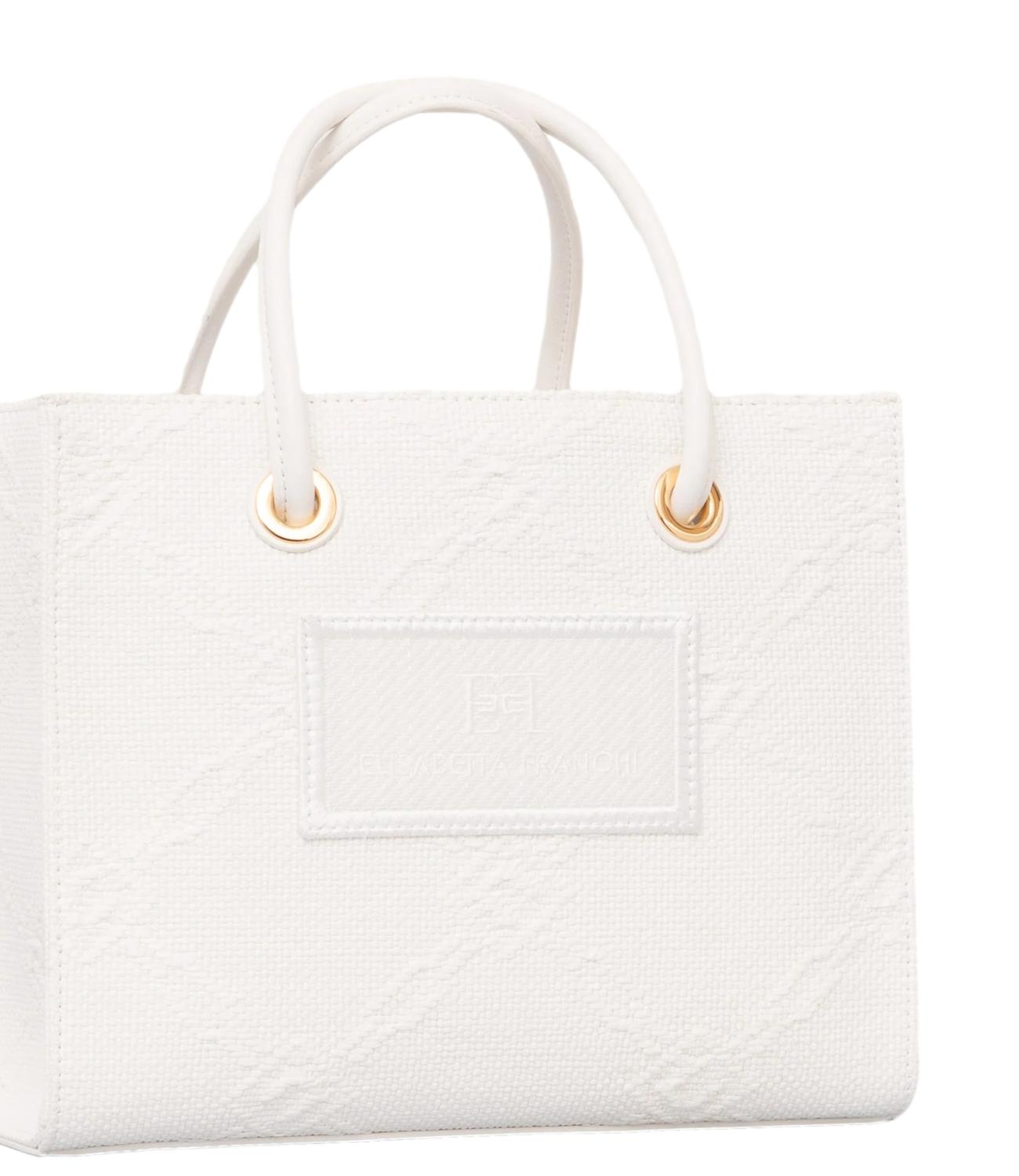 Elisabetta Franchi borsa Tote piccola avorio donna