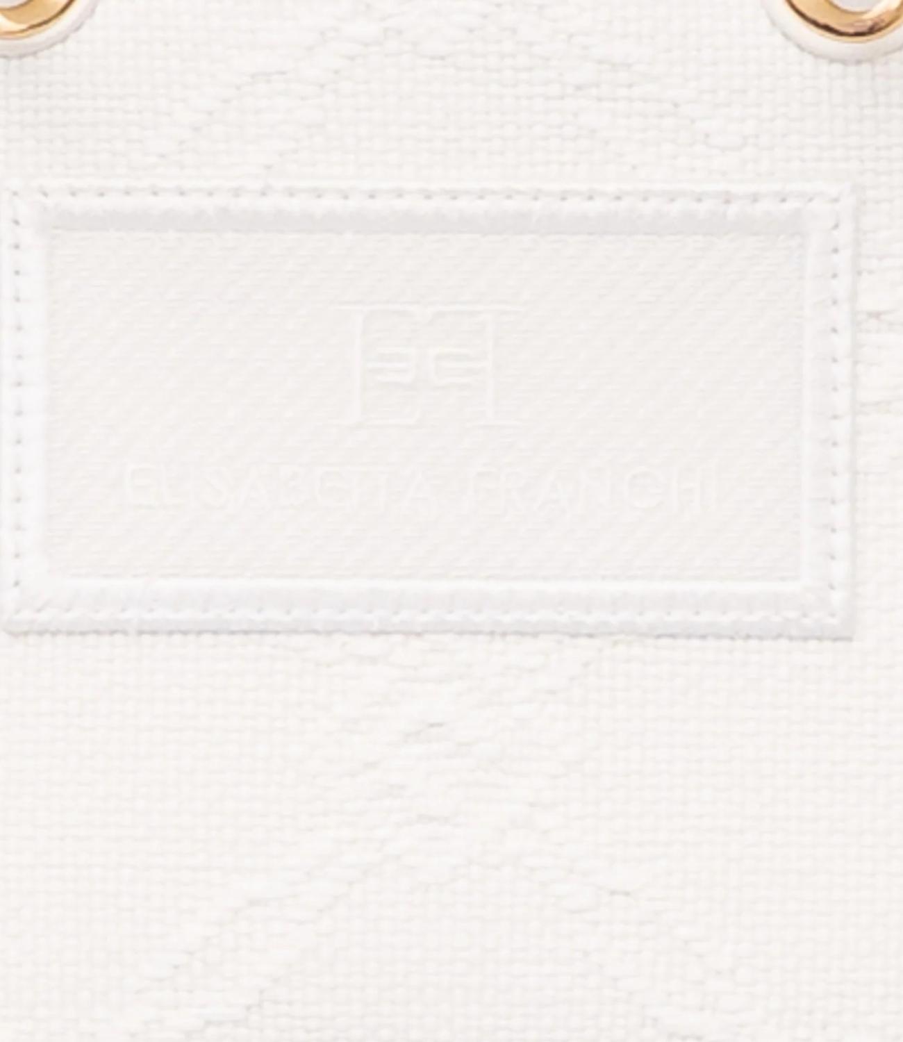 Elisabetta Franchi borsa Tote piccola avorio donna