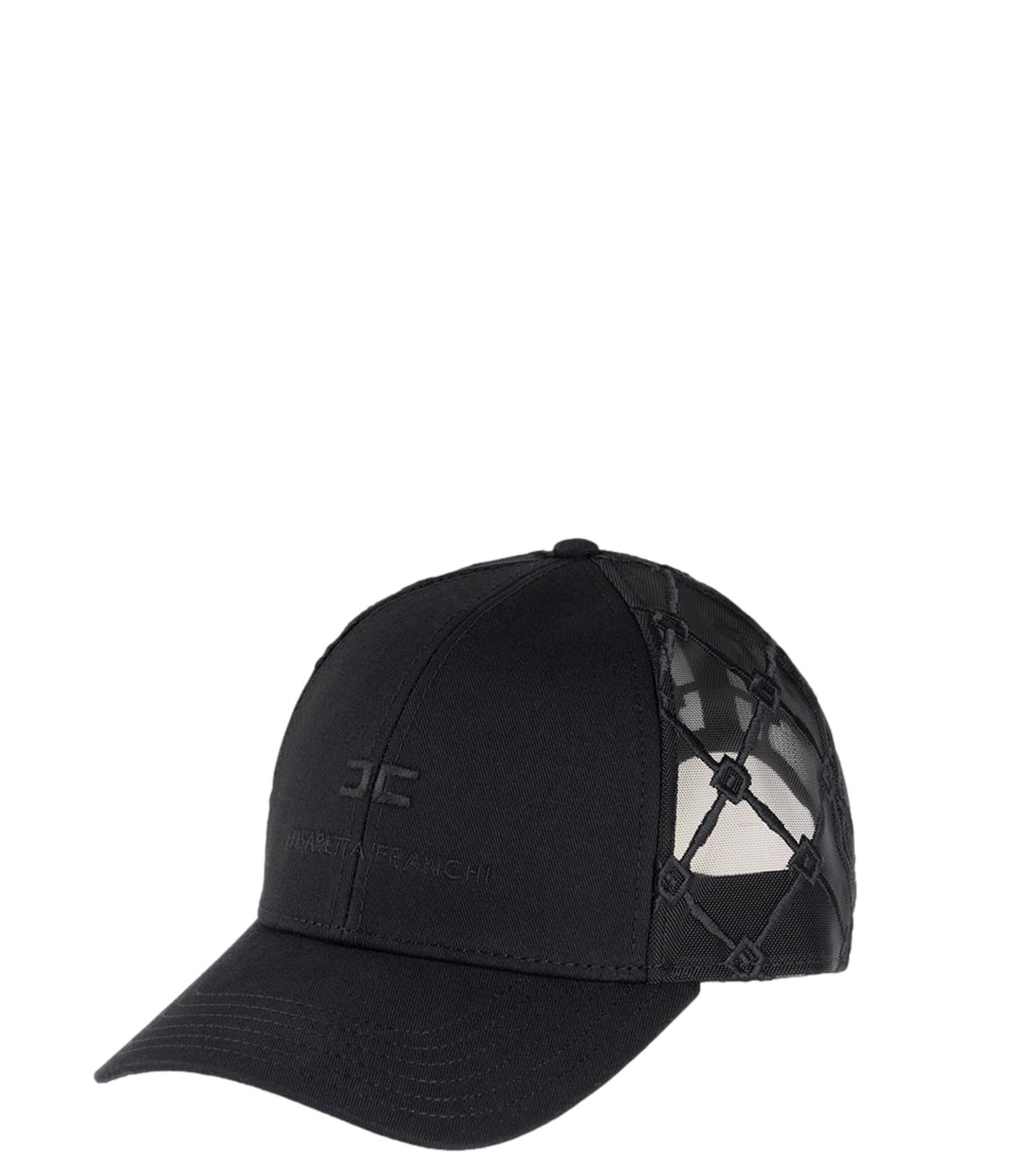 Cappello nero EF con visiera