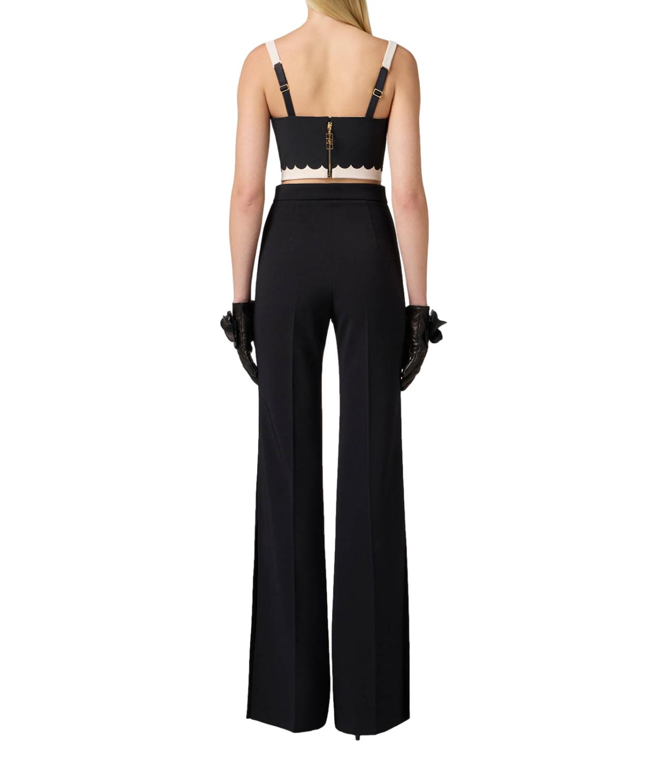 Elisabetta Franchi canotta top burro nero
