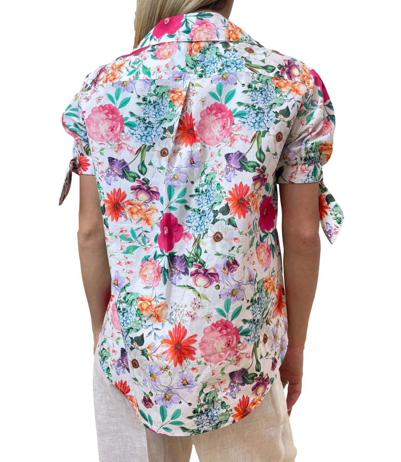 Imperial Camicia Bianca Multicolor Donna