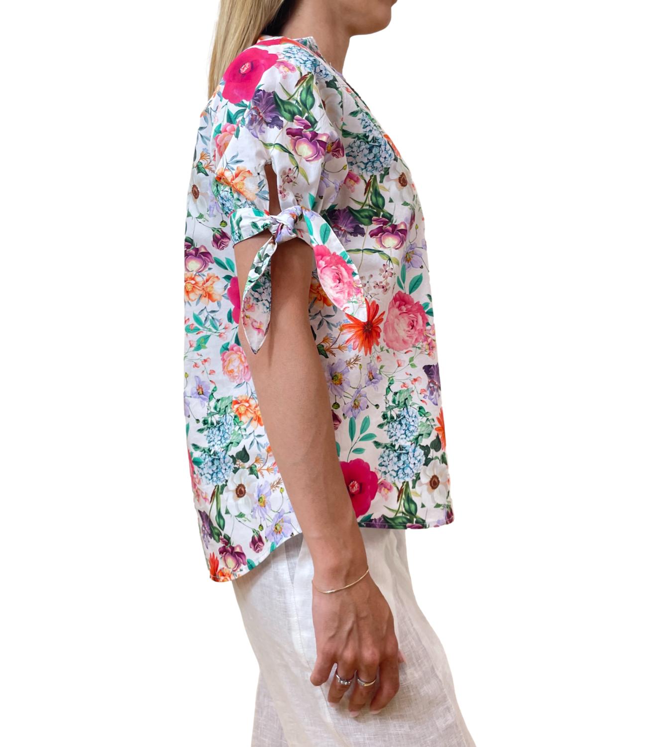 Imperial Camicia Bianca Multicolor Donna