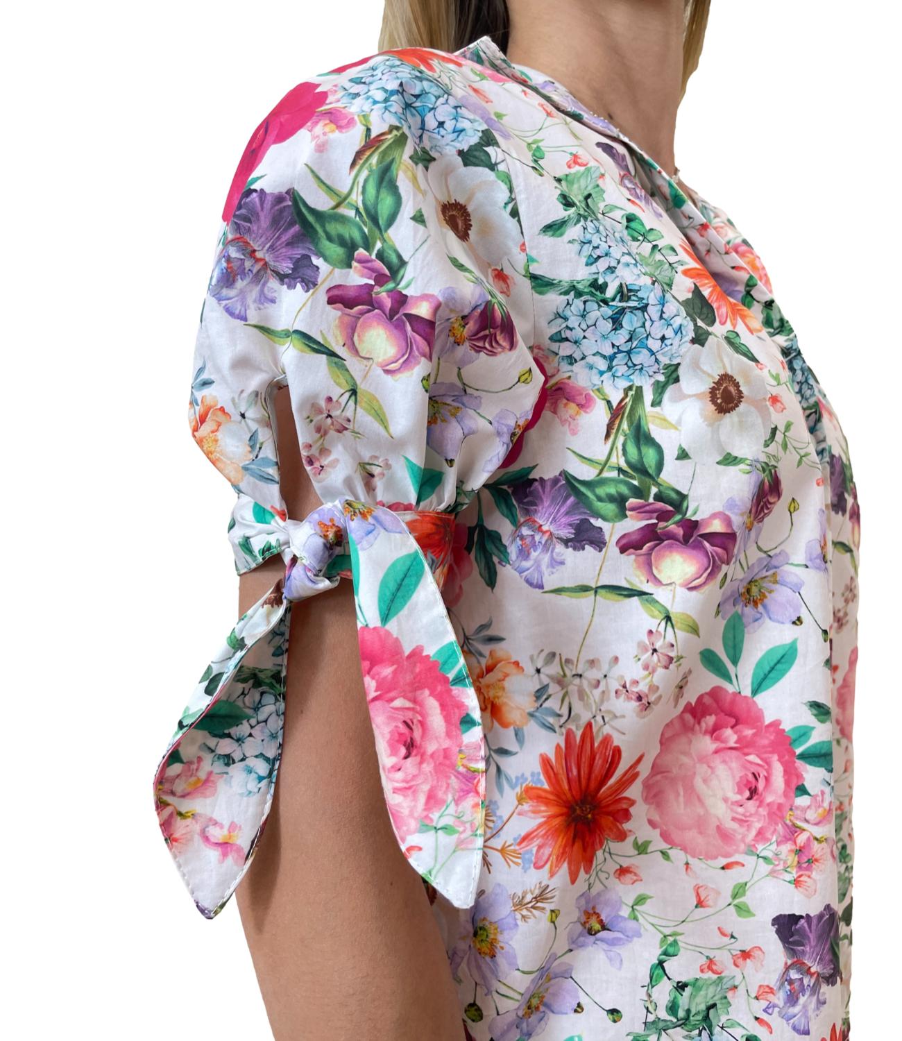 Imperial Camicia Bianca Multicolor Donna