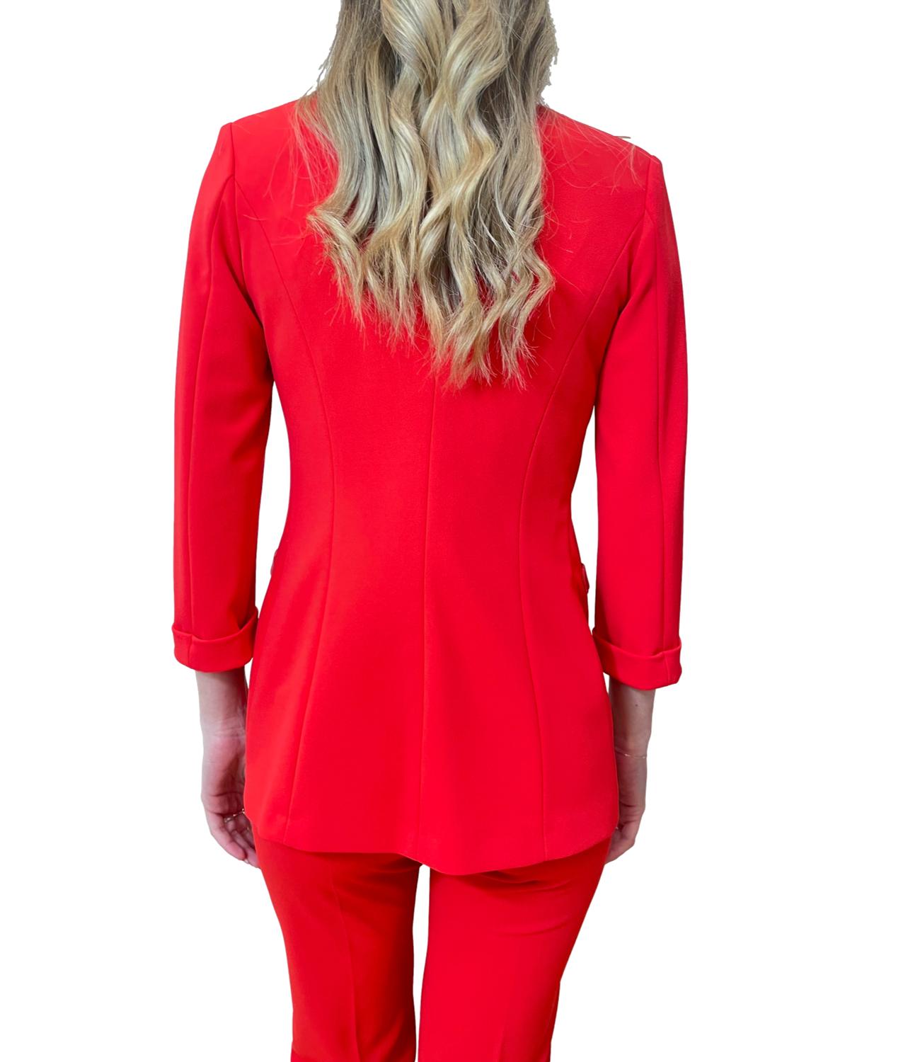 Imperial giacca doppiopetto rossa donna