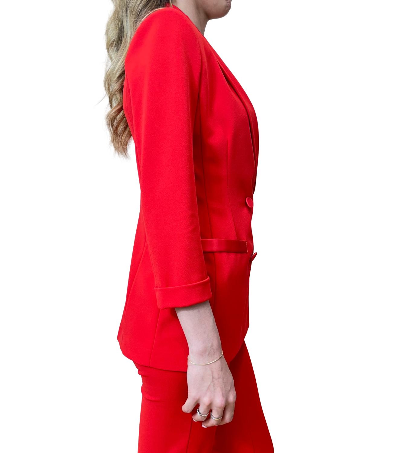 Imperial giacca doppiopetto rossa donna