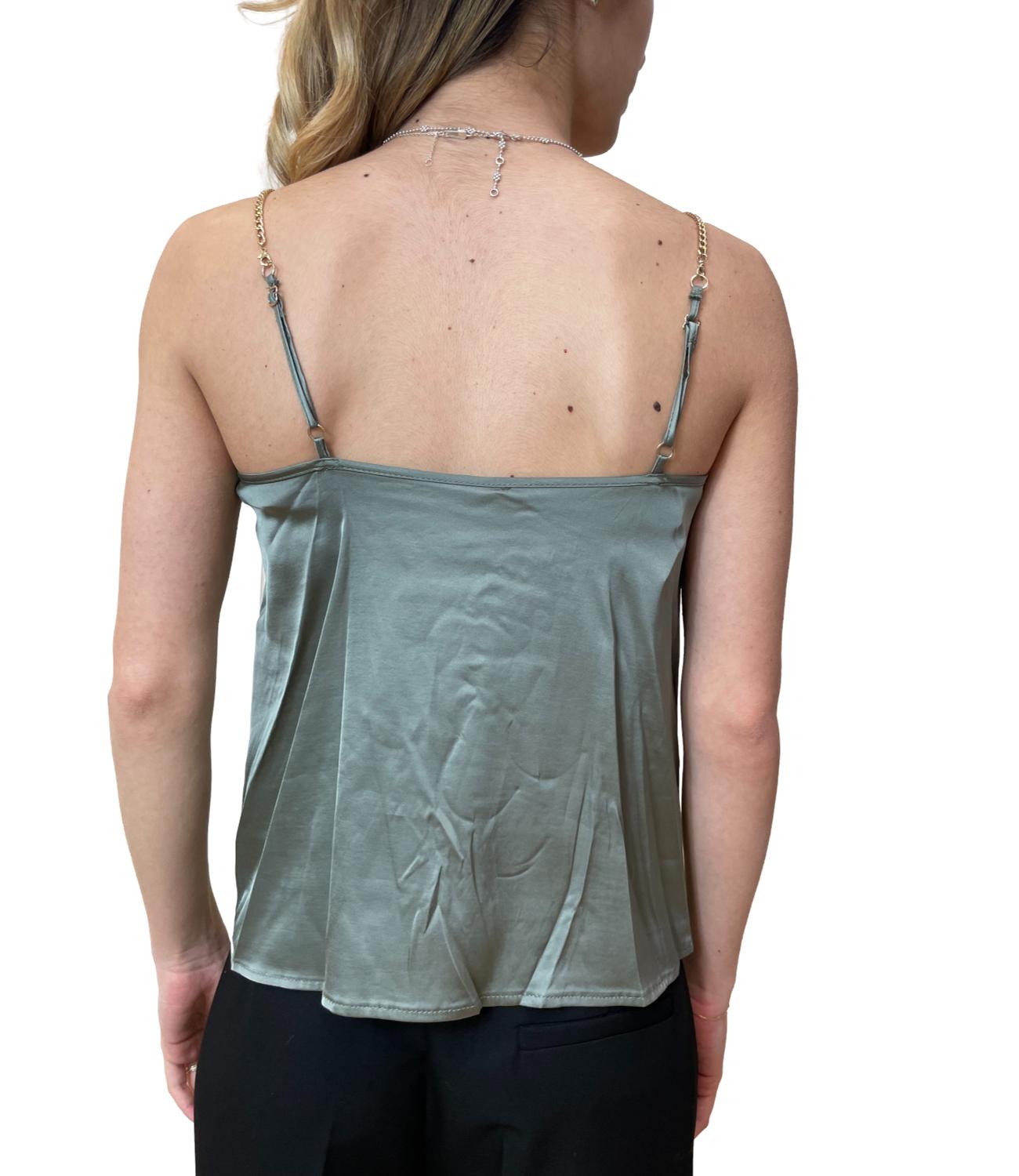Imperial canotta verde donna