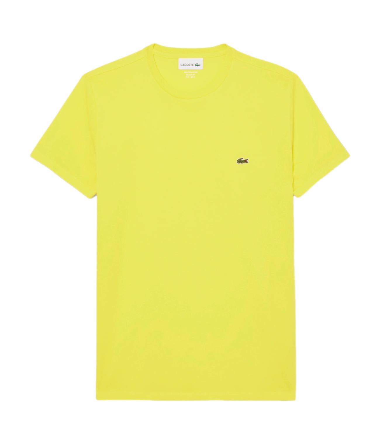 T-SHIRT IN COTONE PIMA giallo
