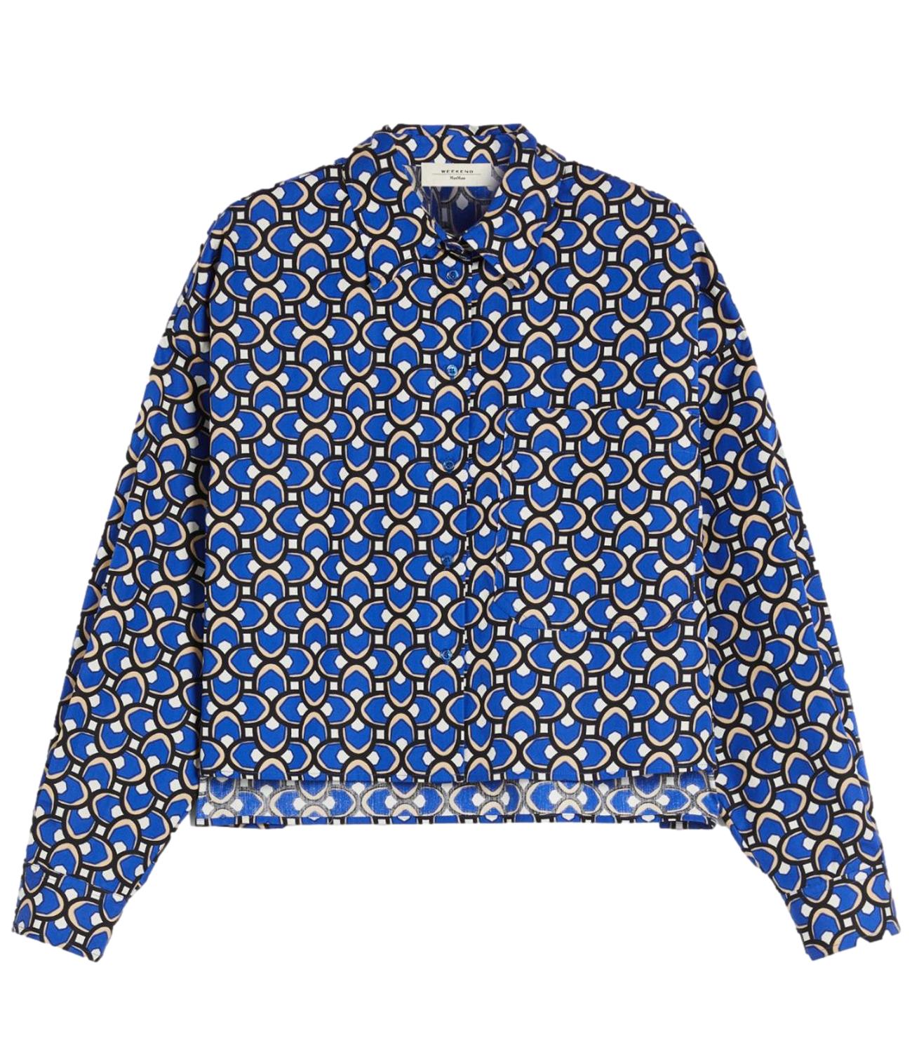 Max Mara weekend Camicia Ragtime Fantasia Blu Donna
