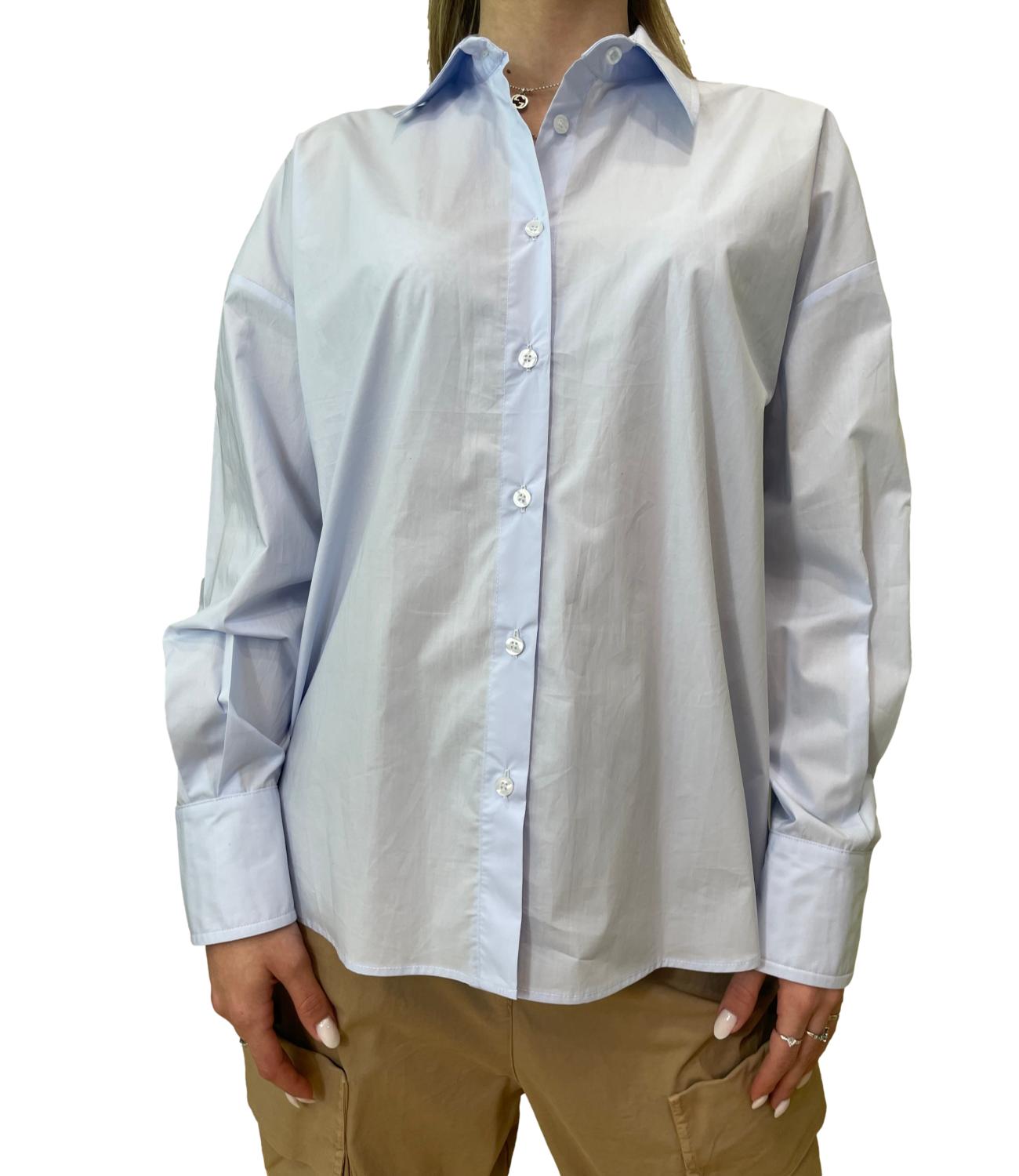 Motel Camicia Oxford Azzurra Donna