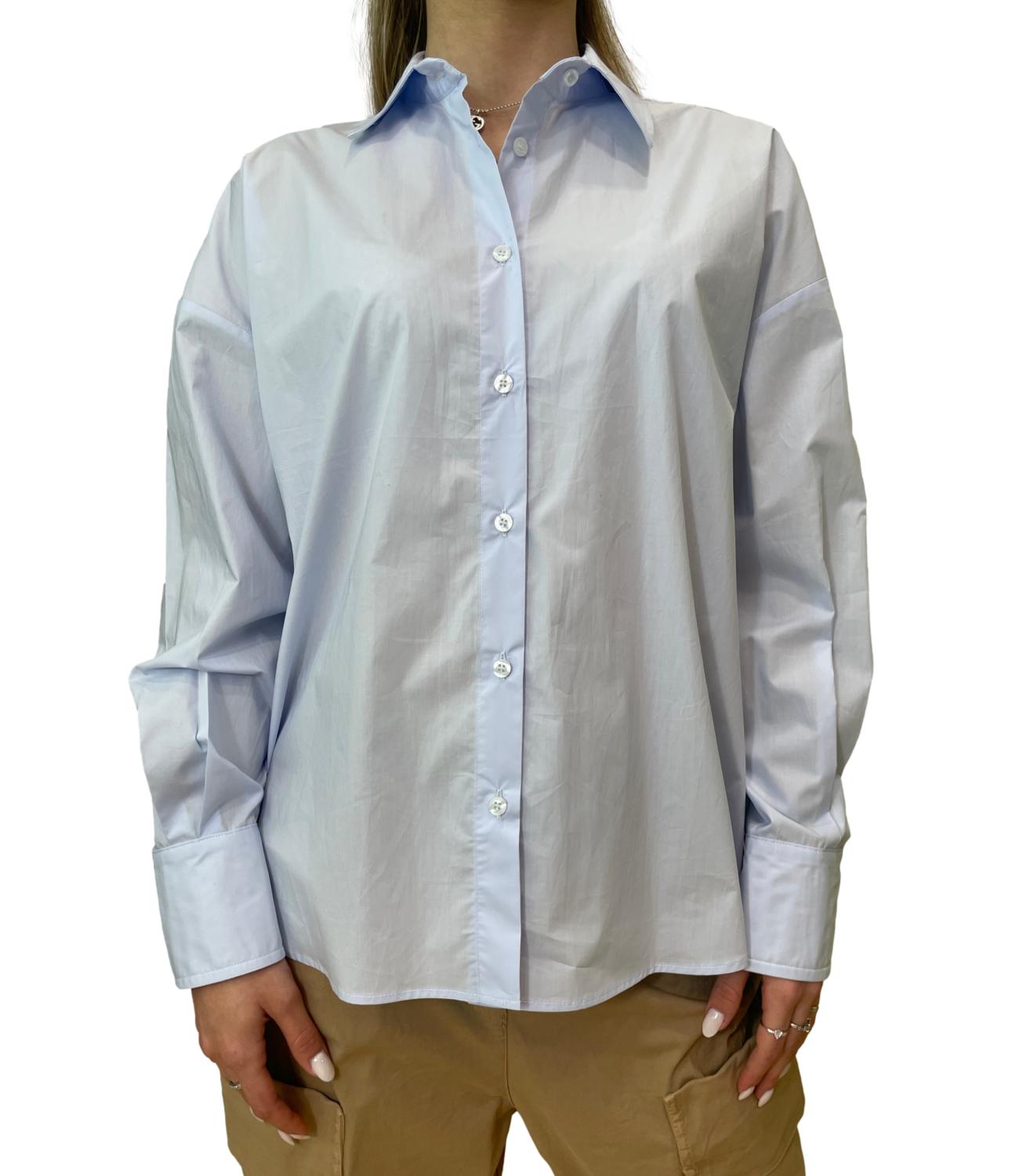Motel Camicia Oxford Azzurra Donna