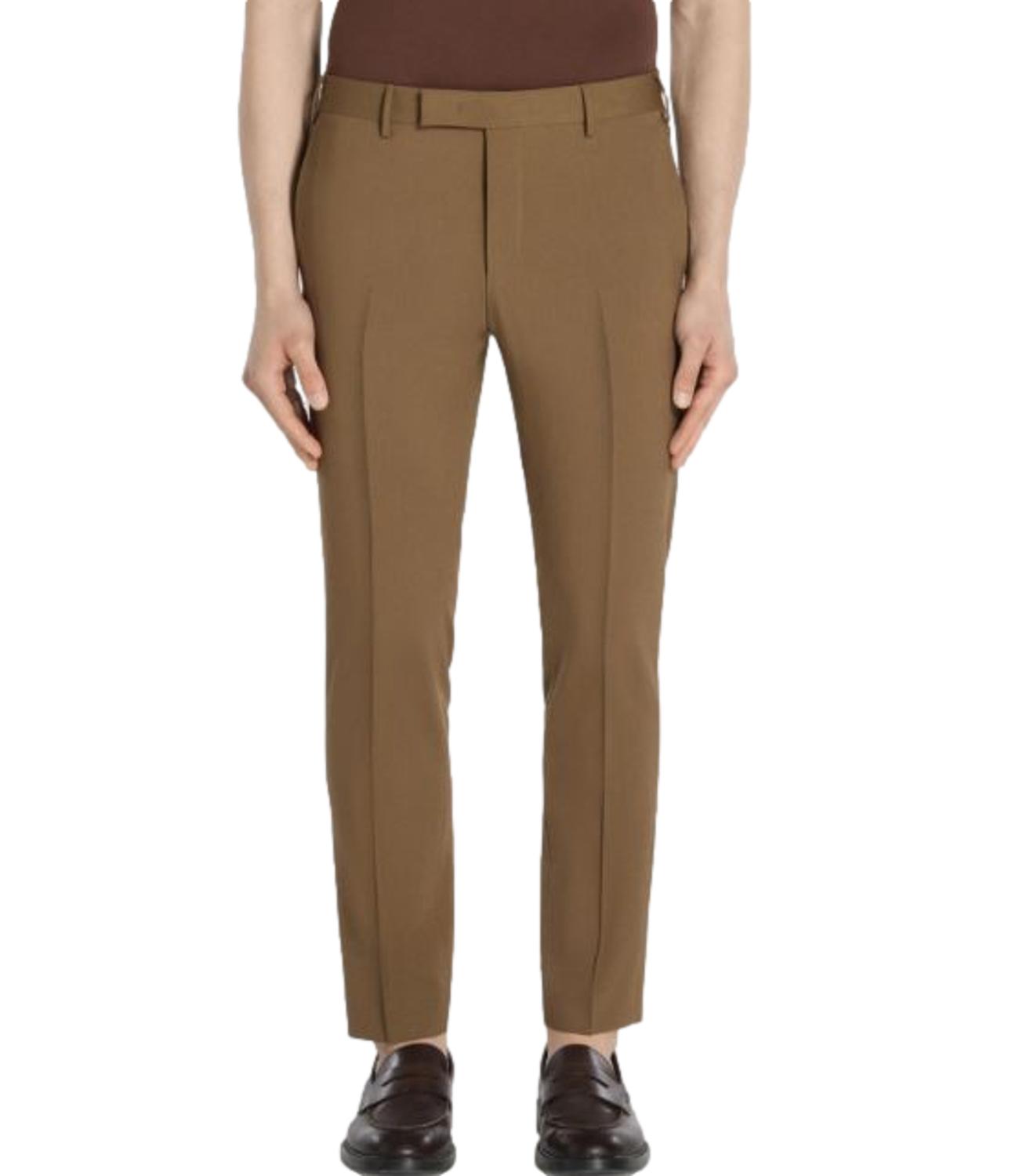 Pantaloni Uomo tabacco in lana