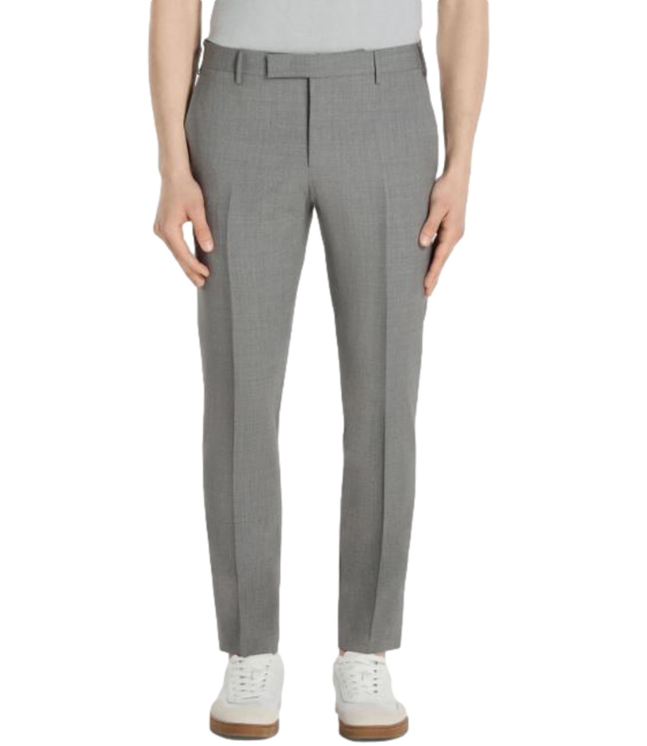 Pantaloni Uomo grigio chiaro in lana