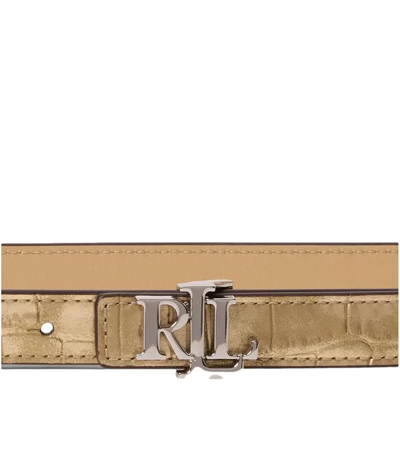 Cintura Ralph Lauren argentato 20 BELT SKINNY