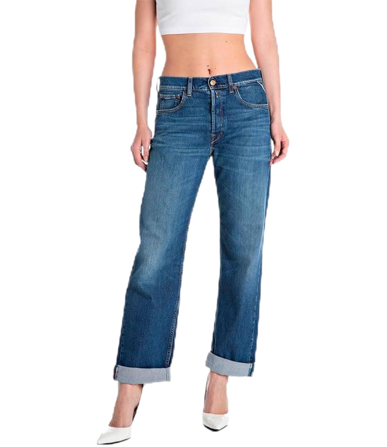 Jeans Replay donna lavaggio denim blu medio