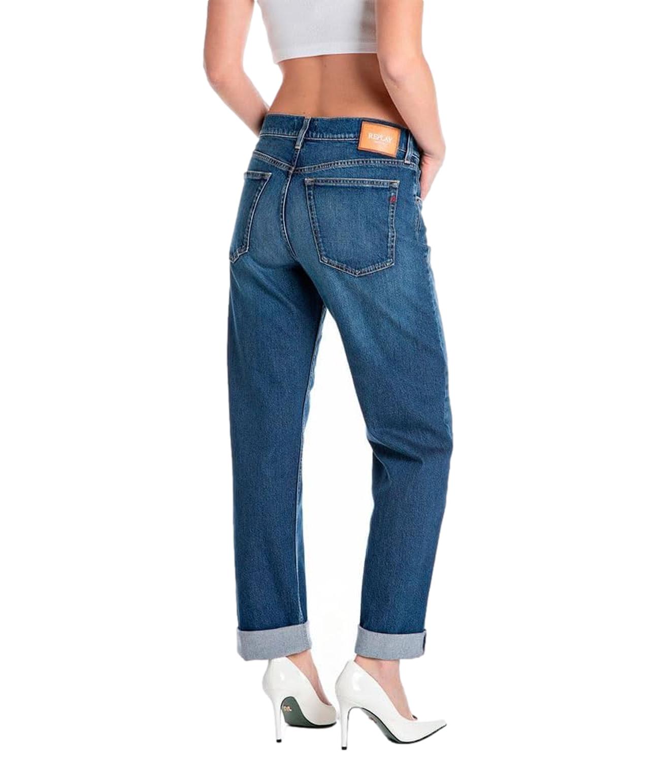 Jeans Replay donna lavaggio denim blu medio