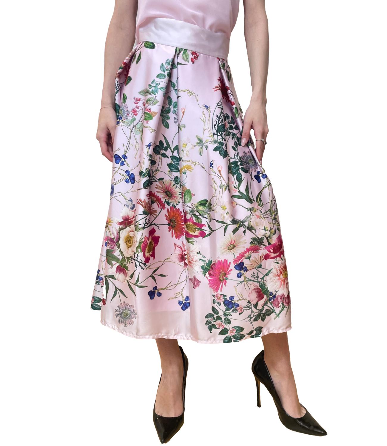 Rinascimento Gonna Rosa Floreale Donna