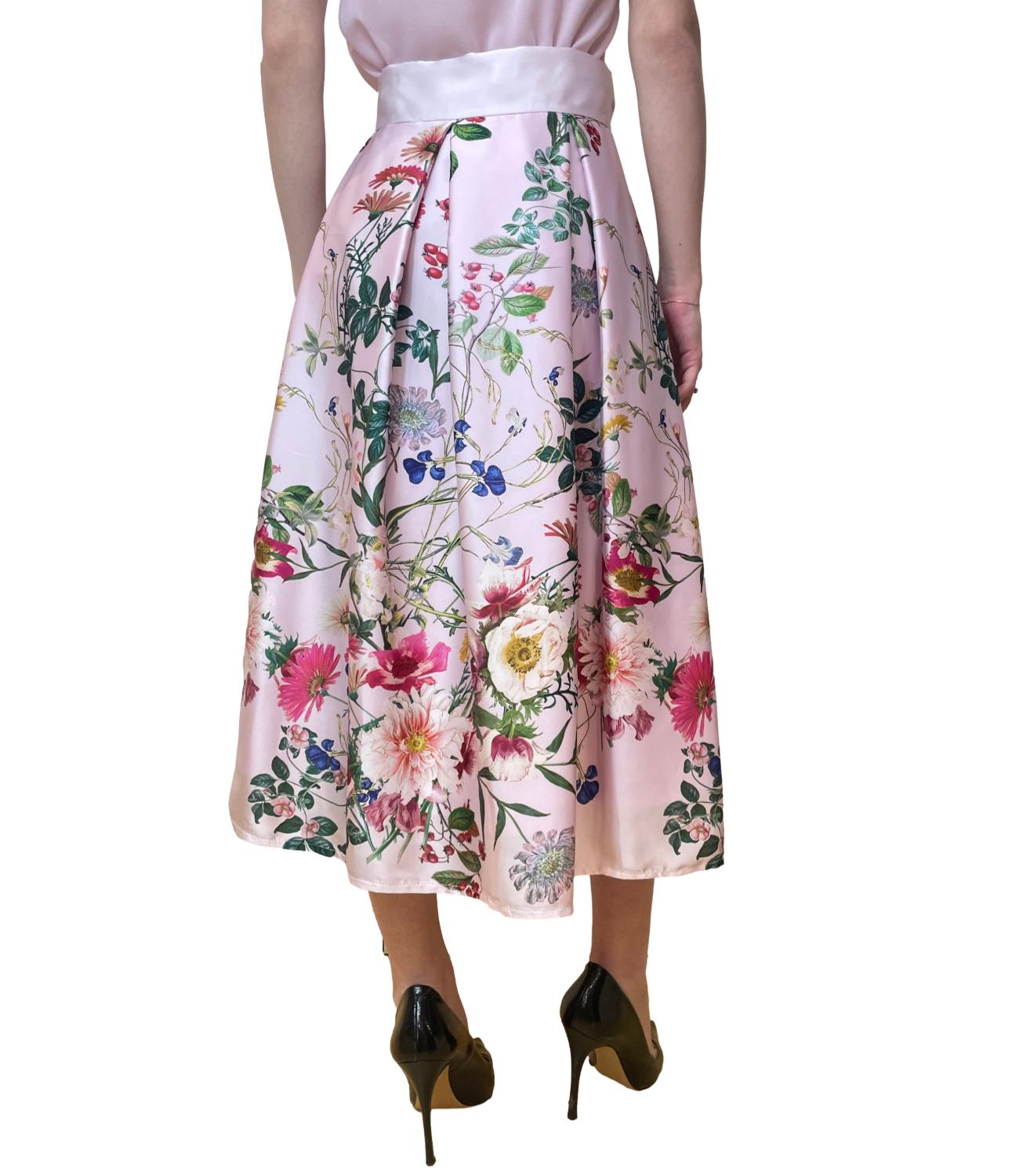 Rinascimento Gonna Rosa Floreale Donna