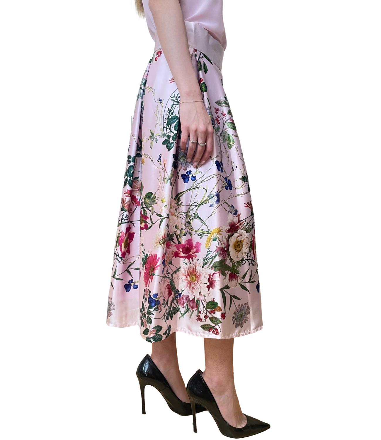 Rinascimento Gonna Rosa Floreale Donna