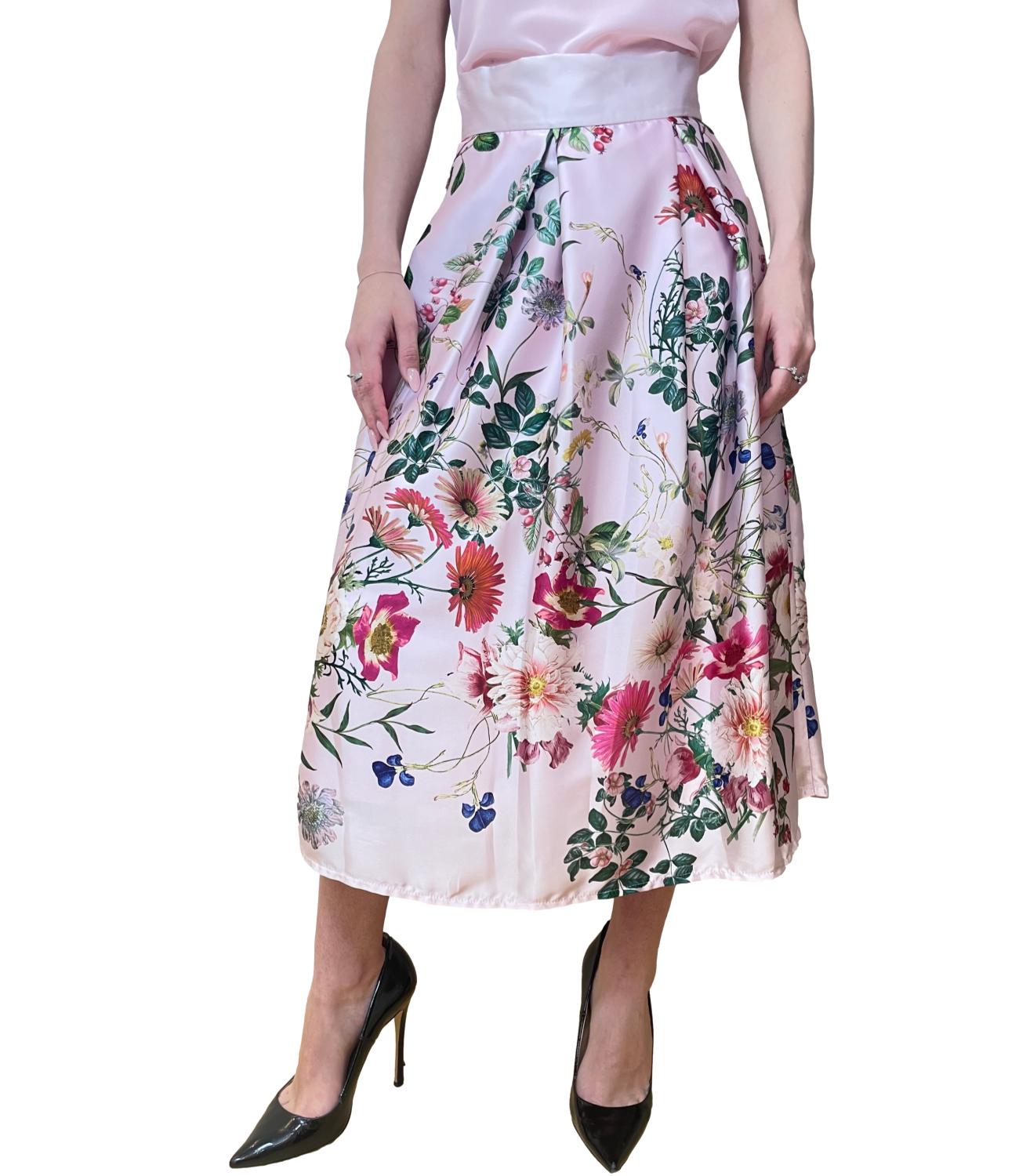Rinascimento Gonna Rosa Floreale Donna
