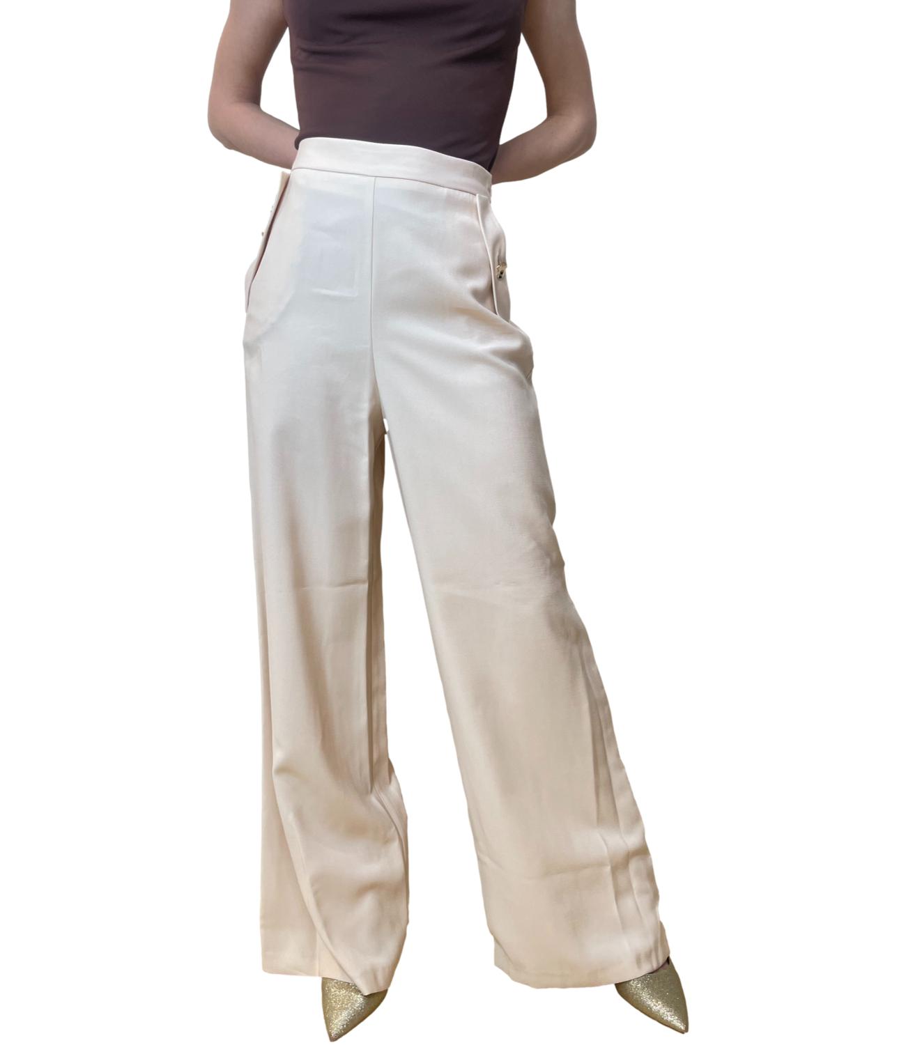 Rinascimento Pantalone Beige Chiaro Donna