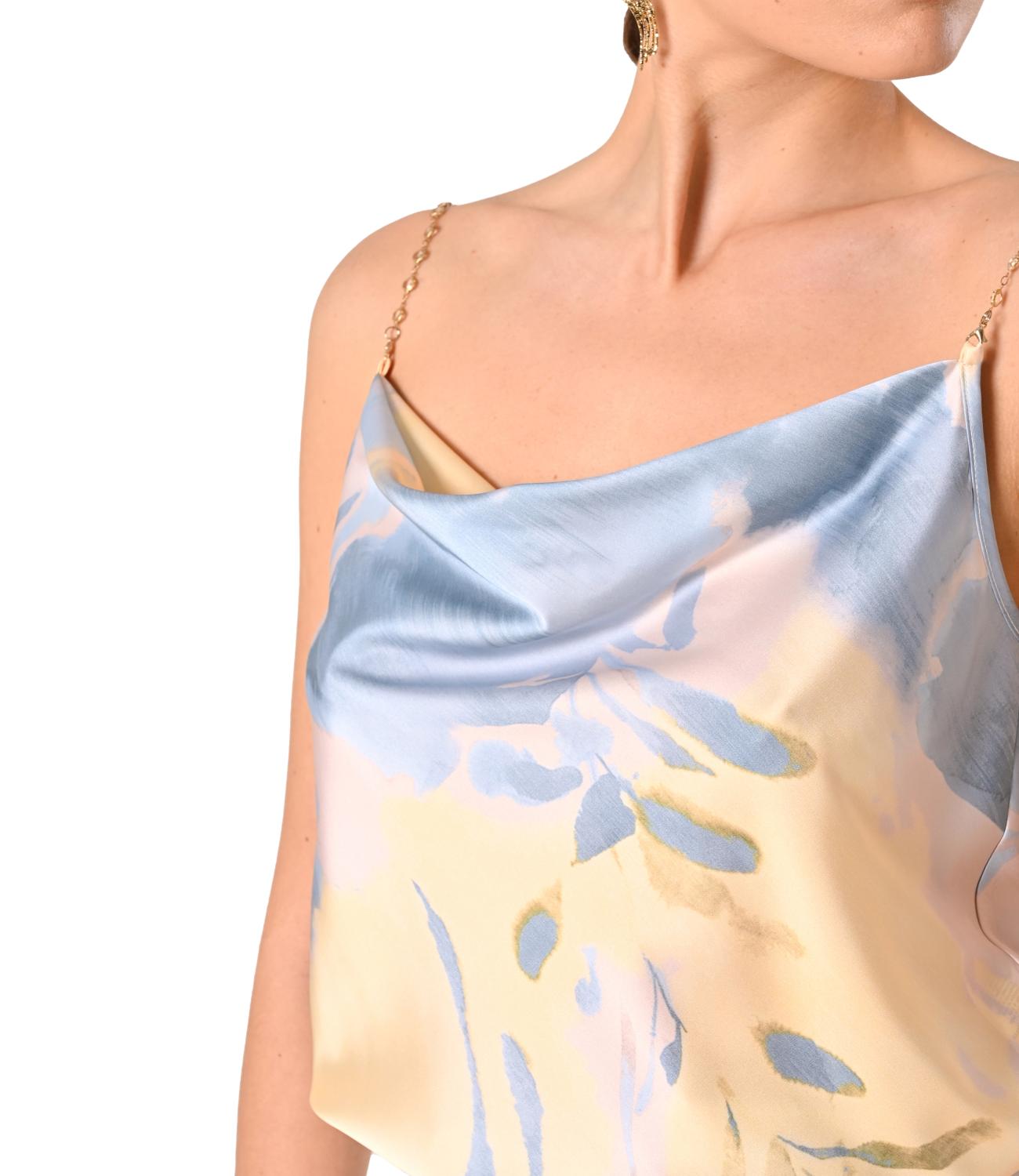 Rinascimento Canotta Cielo Azzurro Donna