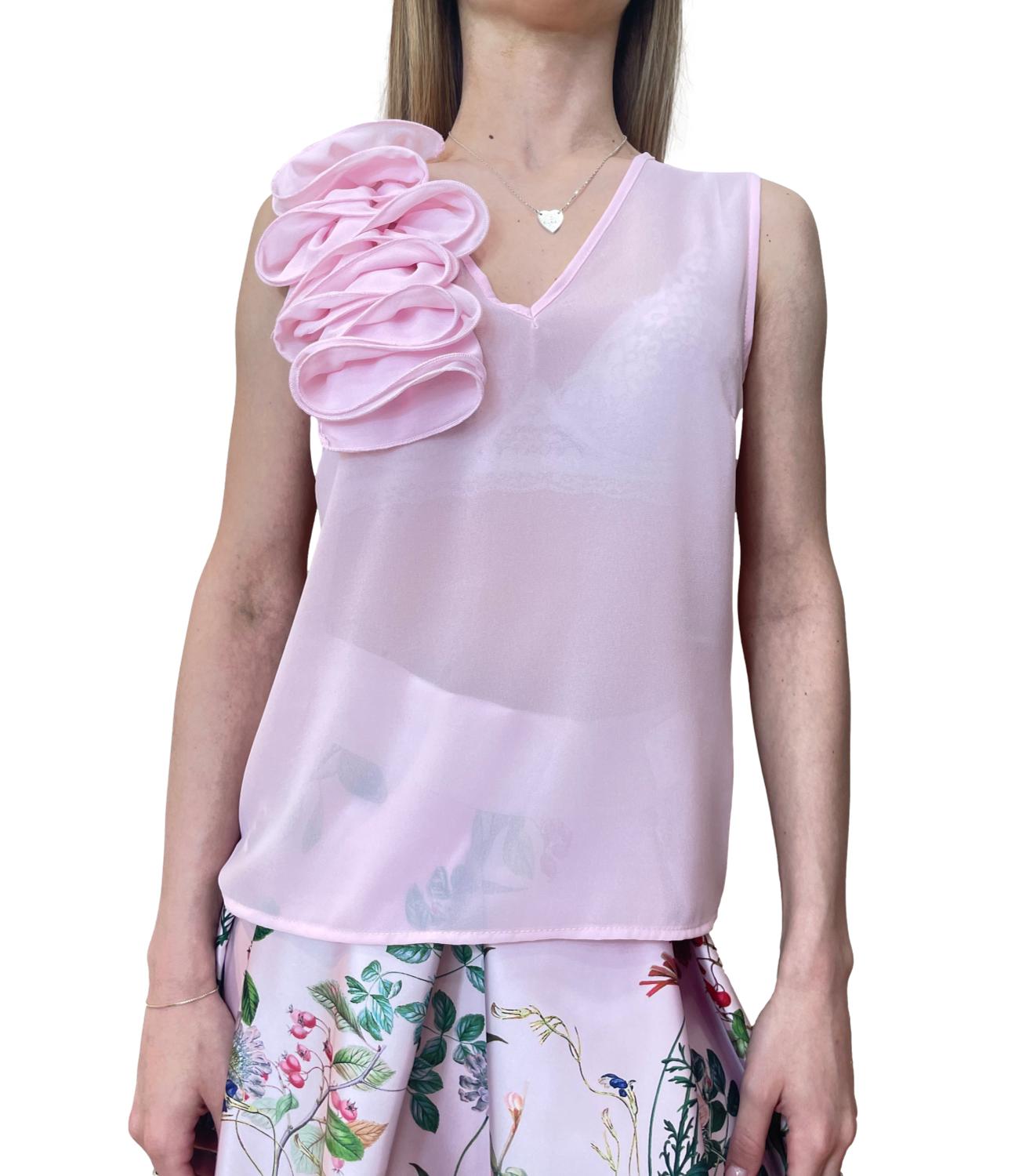Rinascimento Canotta Rosa Confetto Donna