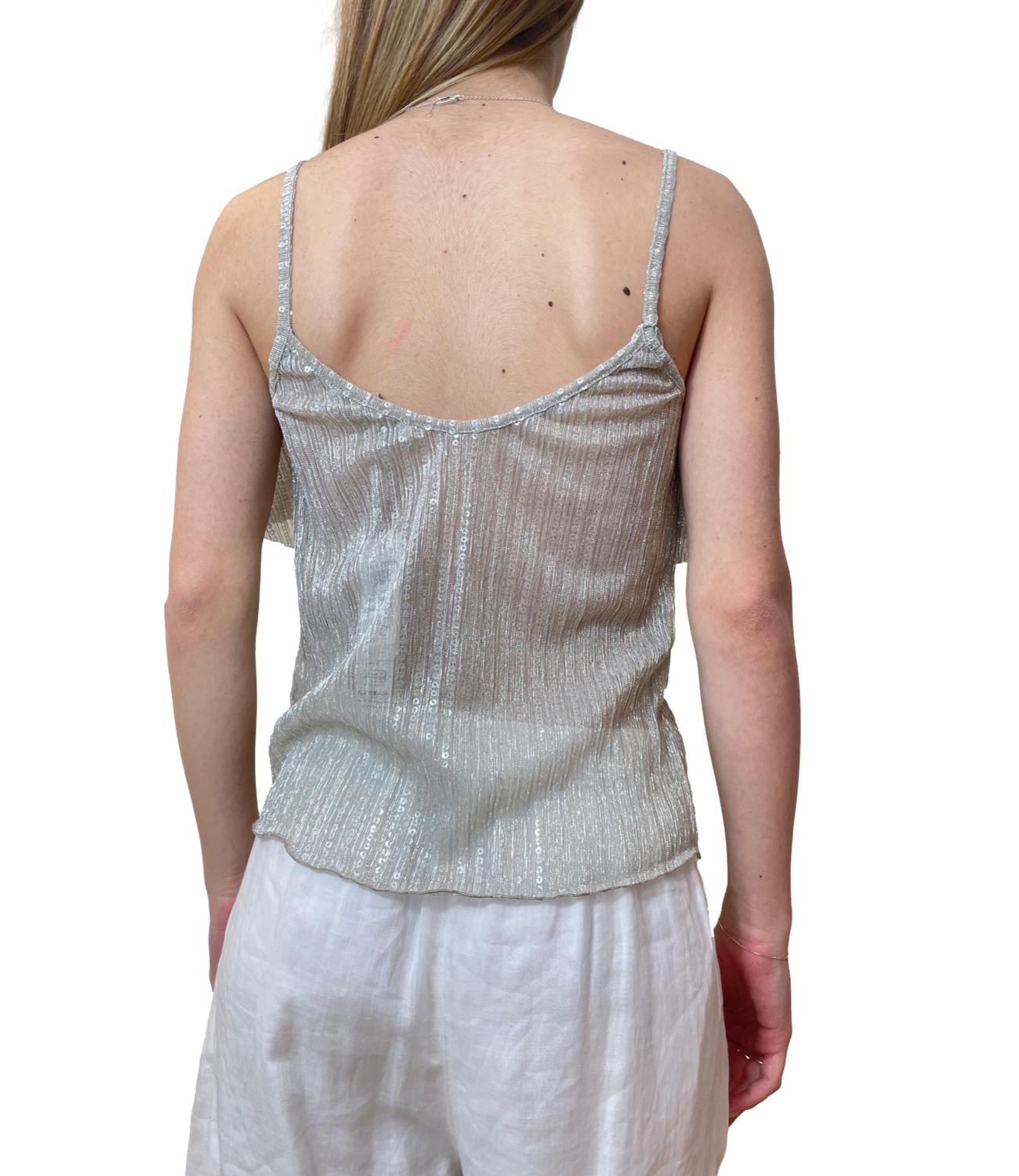 Rinascimento Canotta Argento Donna