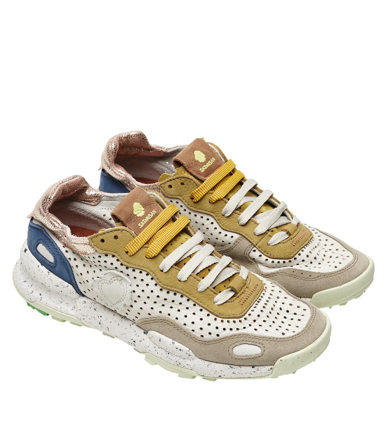 Sneakers Olimpia animalier crema nero donna