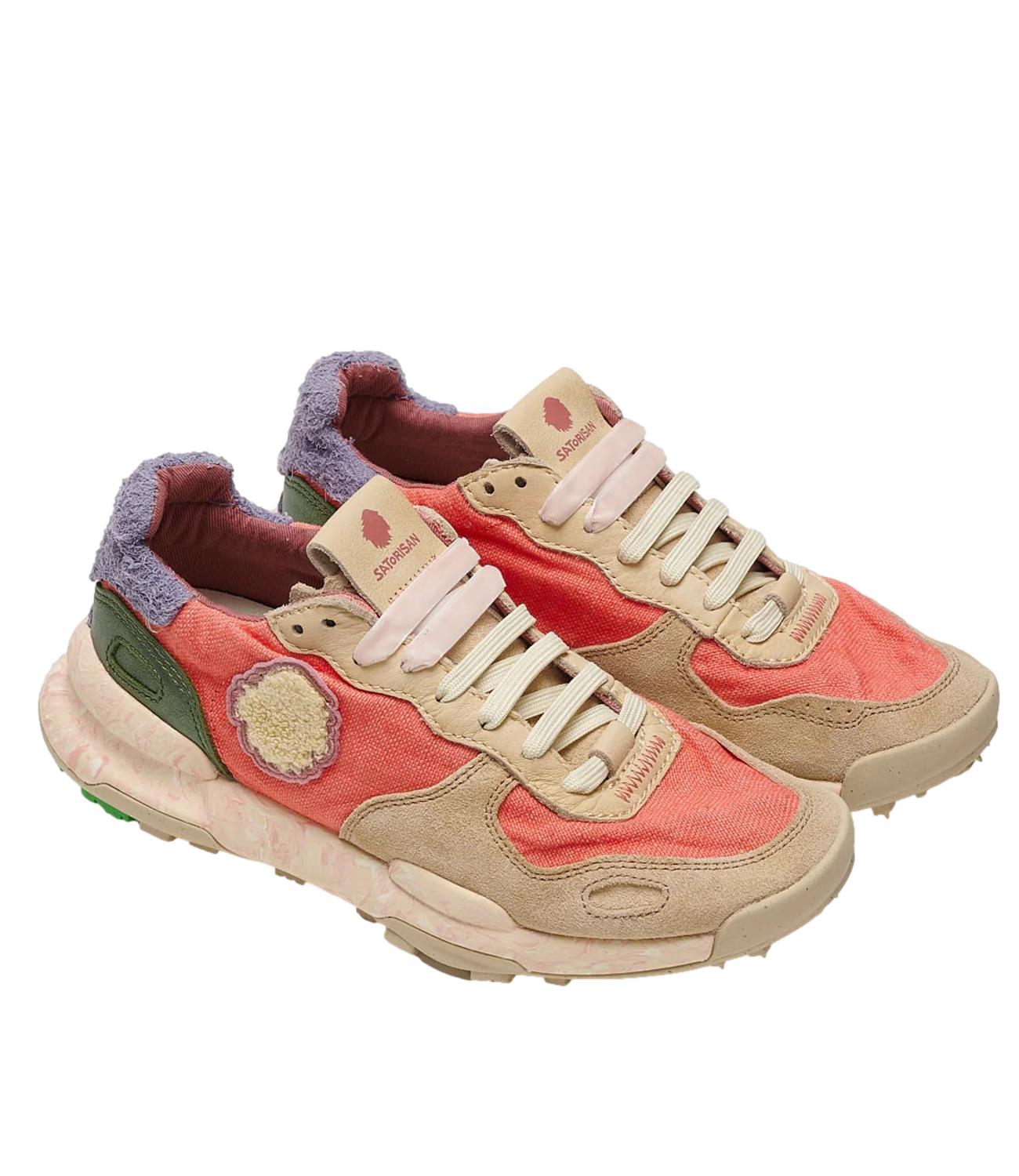 Sneakers Olimpia animalier crema nero donna