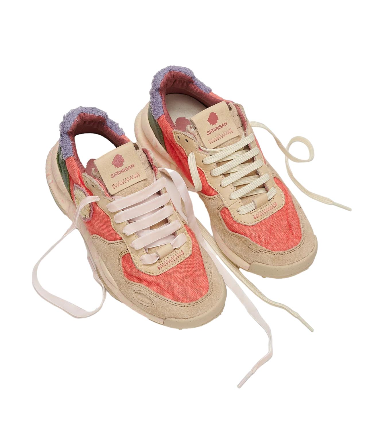Sneakers Olimpia animalier crema nero donna