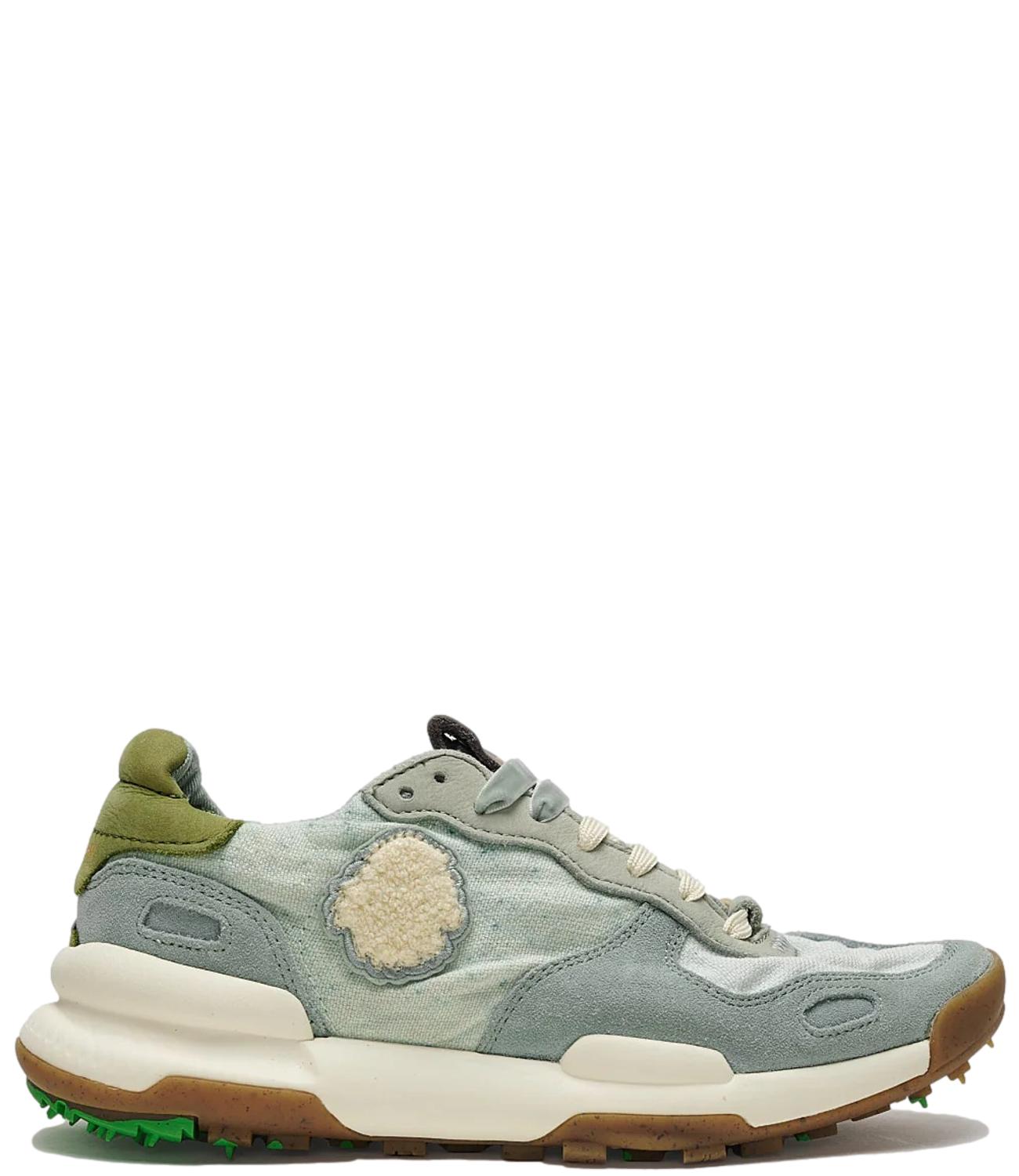 Sneakers Olimpia animalier crema nero donna