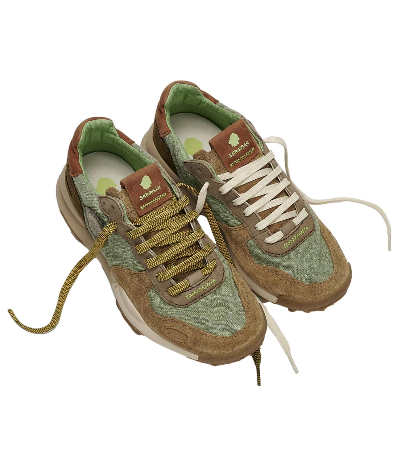 Sneakers Olimpia animalier crema nero donna