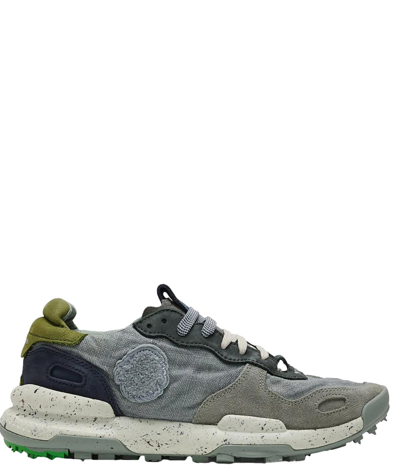 Sneakers Olimpia animalier crema nero donna