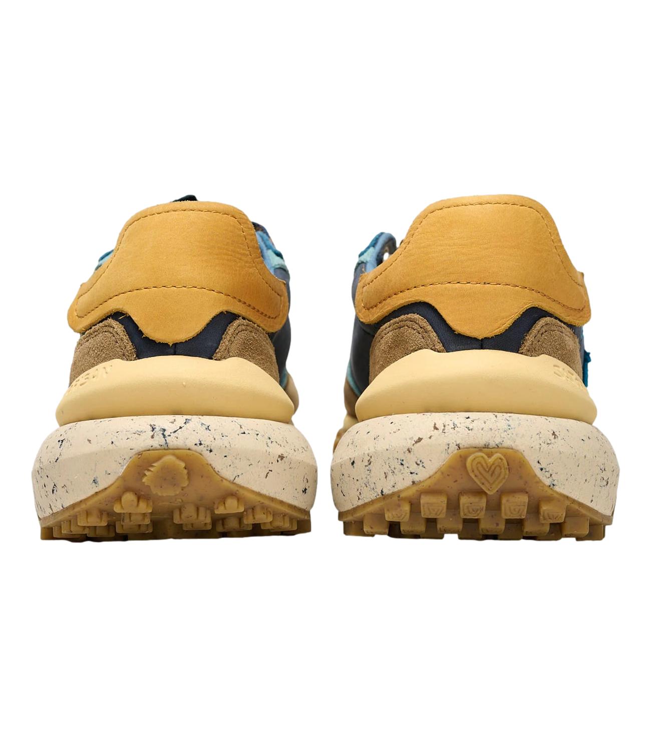 Sneakers Olimpia animalier crema nero donna