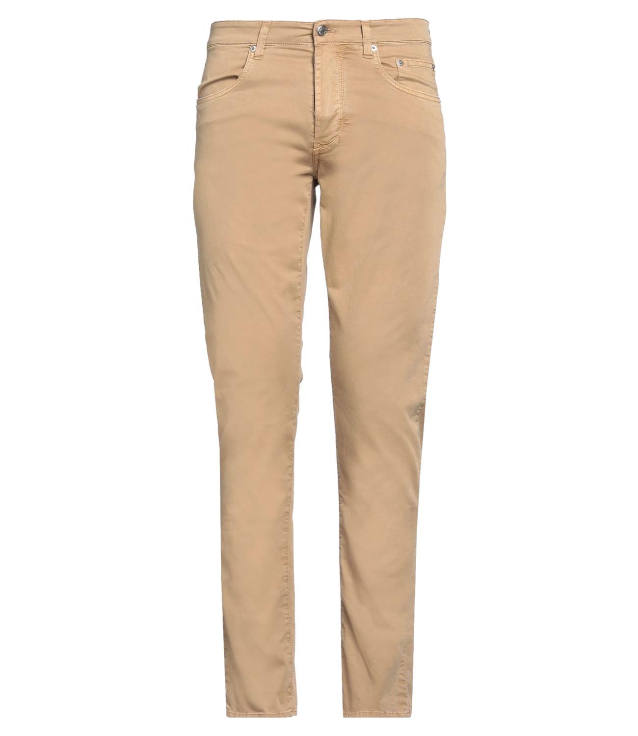 Pantaloni Siviglia beige scuro tabacco Palazzo