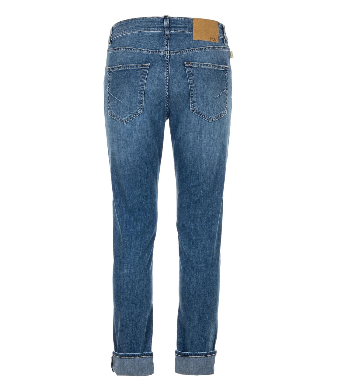 Jeans Palazzo blu denim chiaro