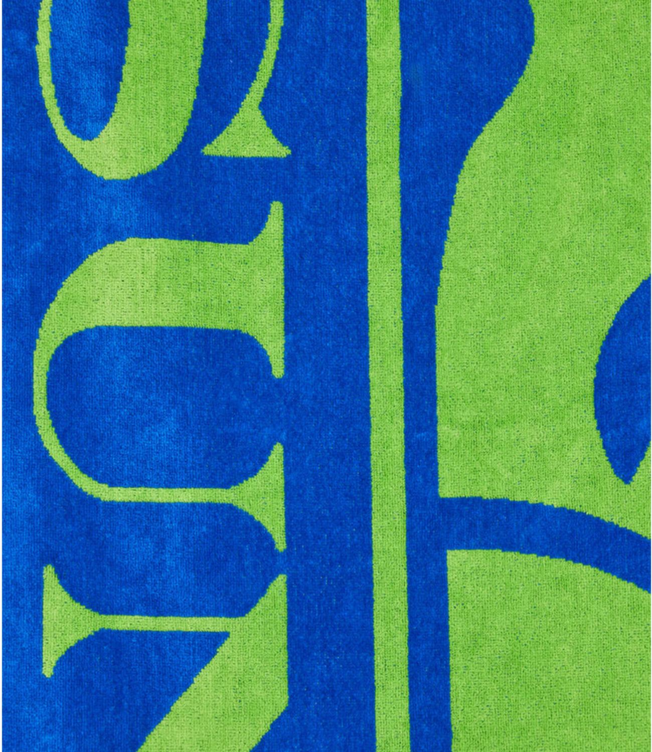 Telo mare Sundek azzurro e lime
