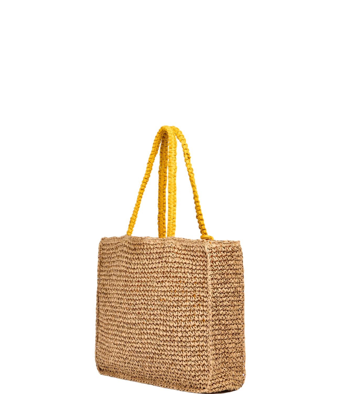 The Sun Straw Bag maracuja