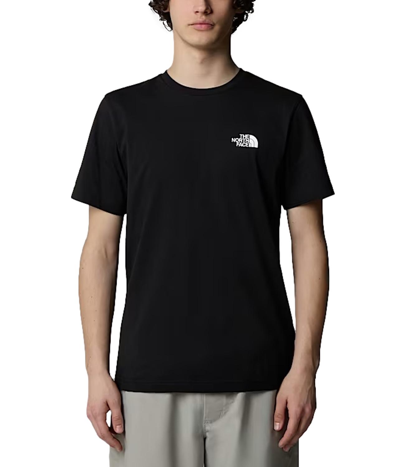 T-shirt Simple Dome nera