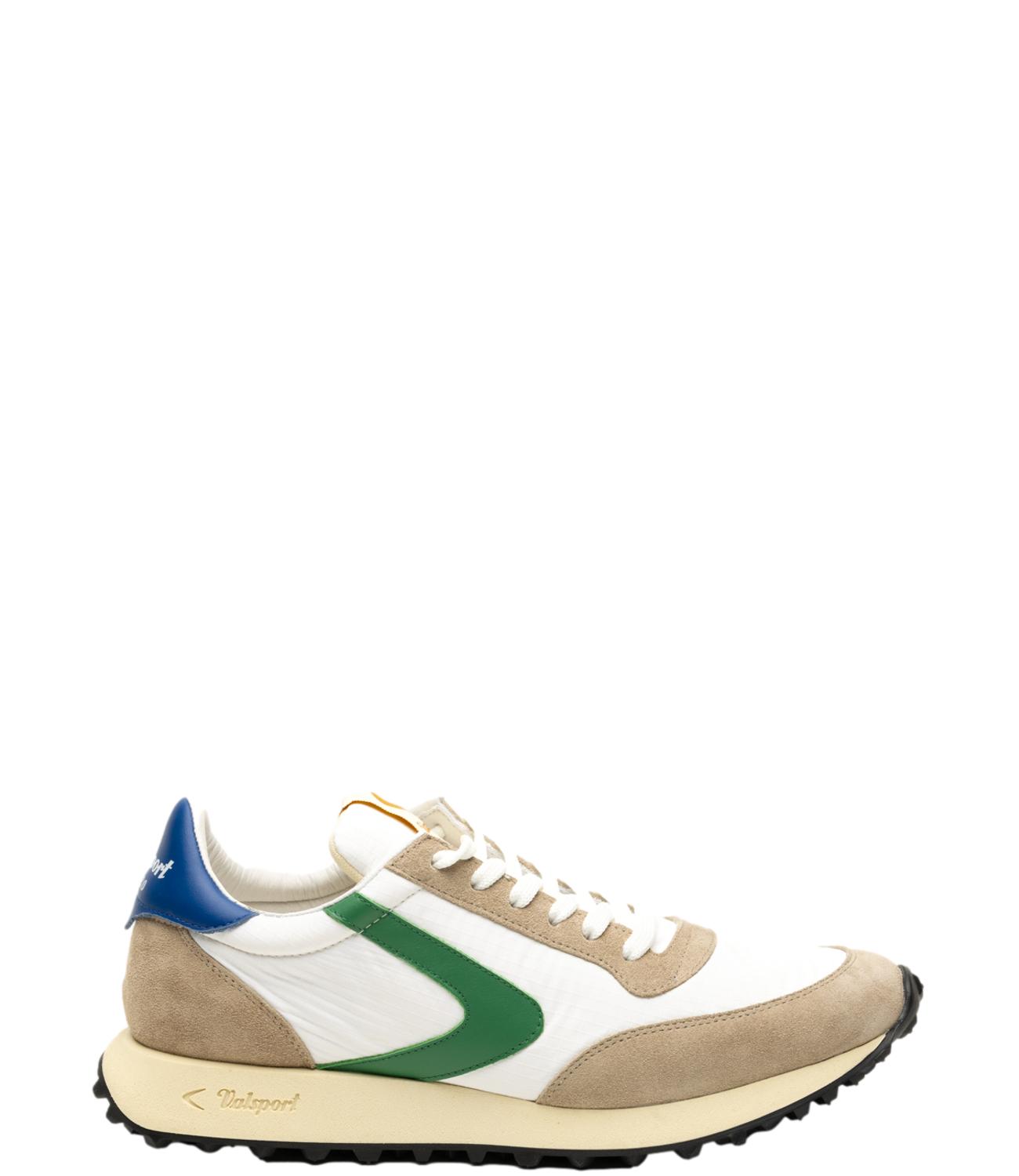 Valsport sneakers uomo Start run ripstop bianco verde bluette