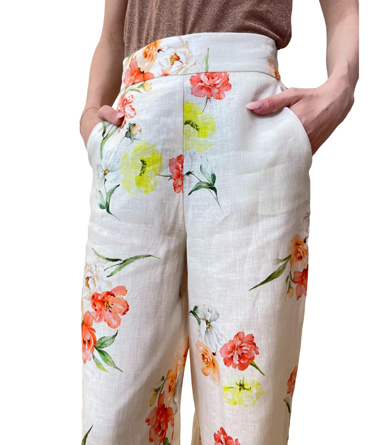 Vicolo pantalone multicolor donna