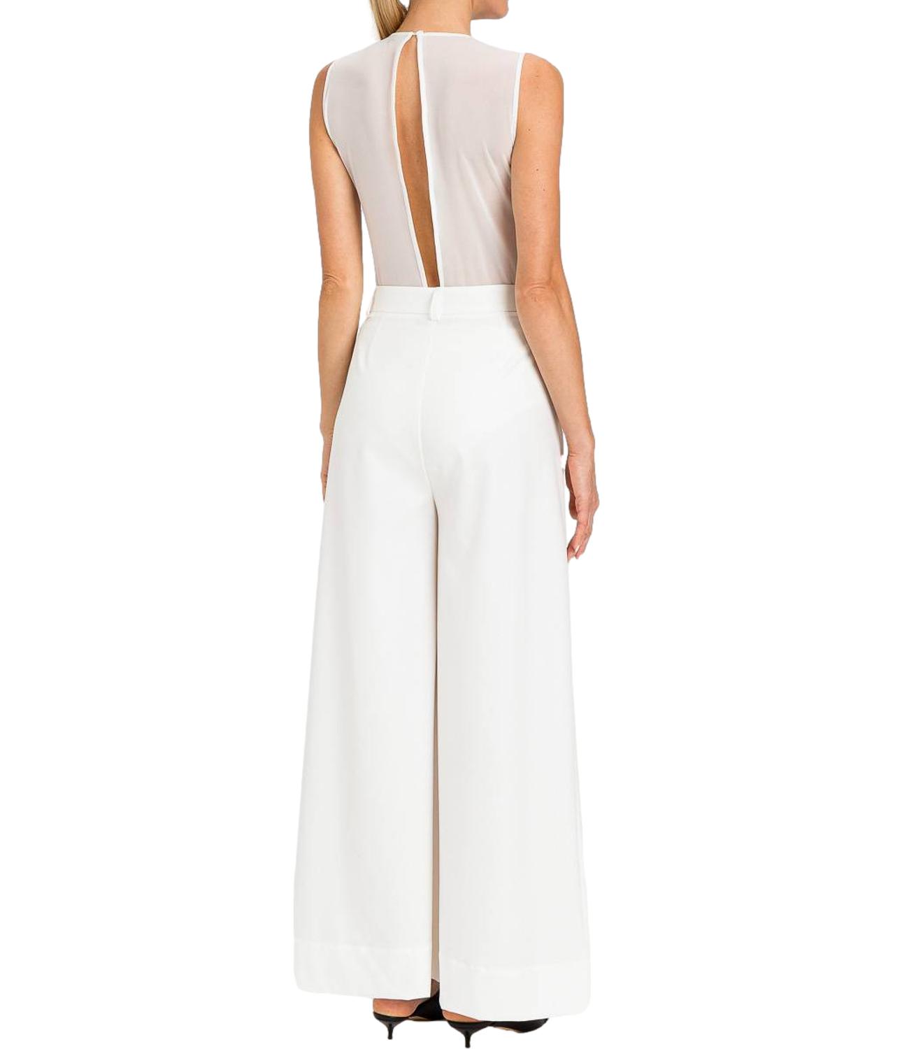Actitude Twinset Pantalone Palazzo Off White Donna