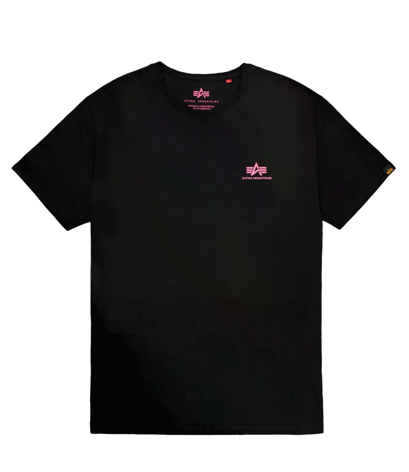 T-Shirt Alpha Industries SS188505 Uomo - Black/magenta