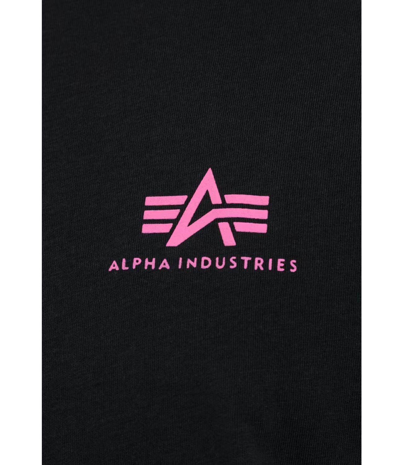 T-Shirt Alpha Industries SS188505 Uomo - Black/magenta