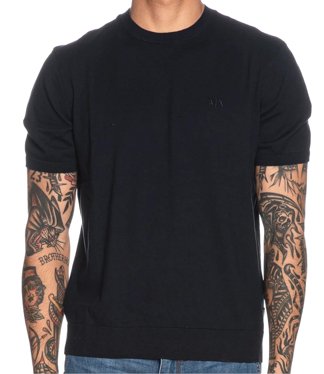 T-shirt AX in crepe depp navy