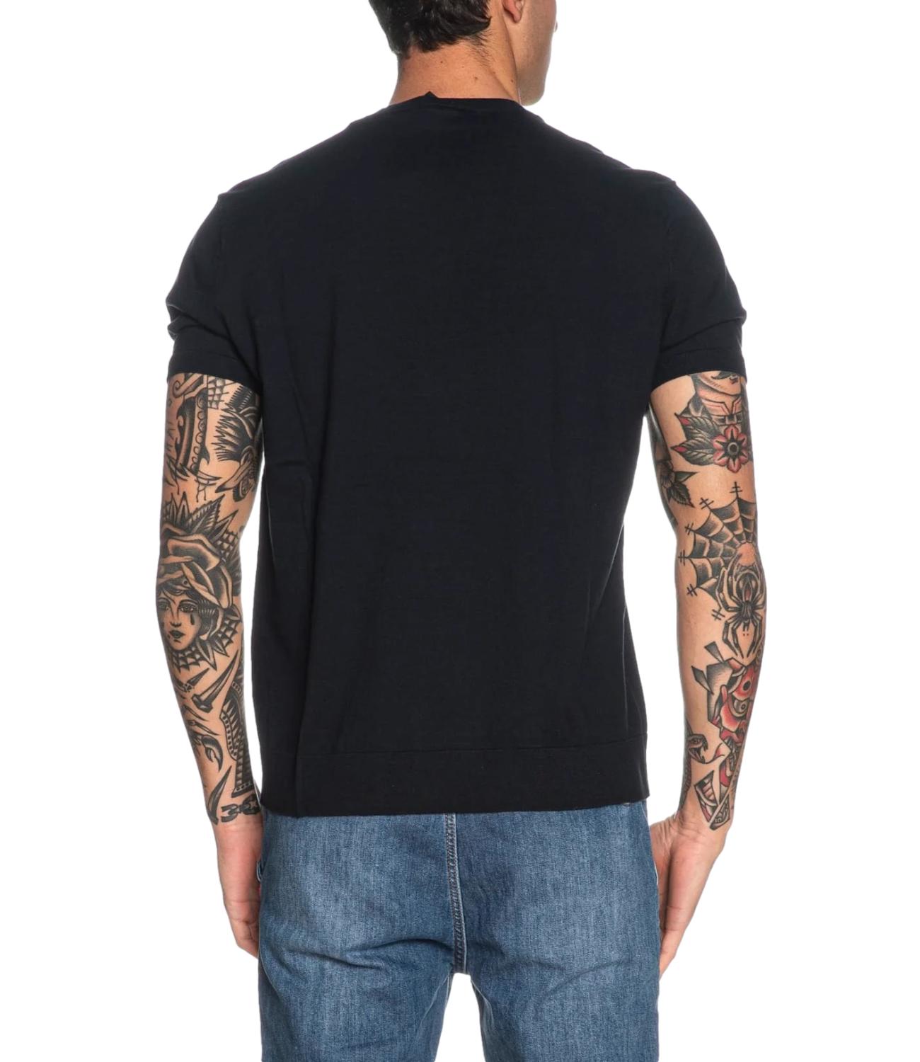 T-shirt AX in crepe depp navy