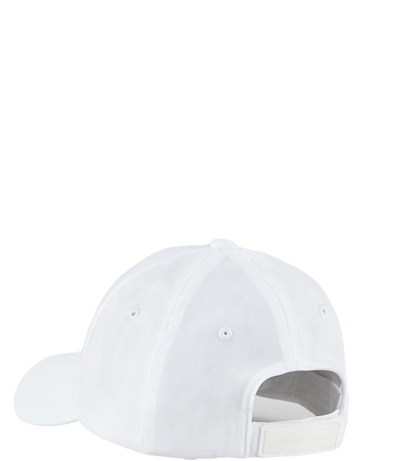 Cappellino Armani Exchange bianco con logo A|X in rilievo